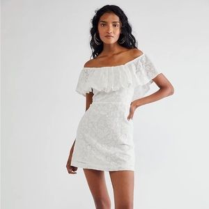 NWT Free People Lace Mini Dress - Size Medium